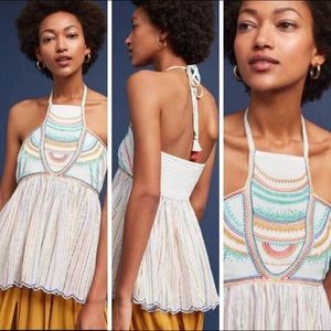 Anthropologie floreat halter top